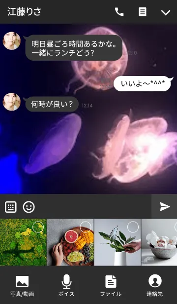 [LINE着せ替え] Aquarium Jellyfish.の画像4