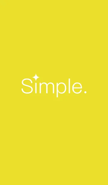 [LINE着せ替え] シンプルなレモン色の画像1