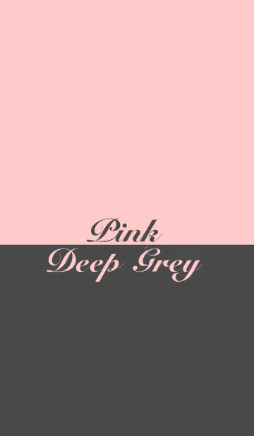 [LINE着せ替え] TWO COLORS / PINK ＆ DEEP GREYの画像1