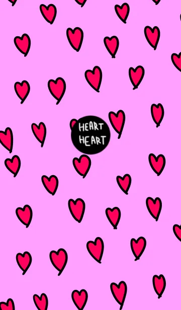 [LINE着せ替え] 手書きのハート着せ替えの画像1