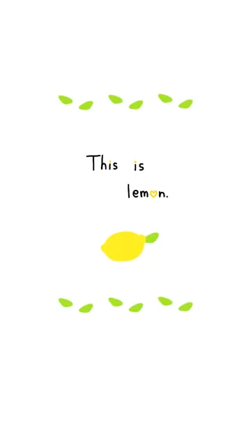 [LINE着せ替え] This is lemon.の画像1