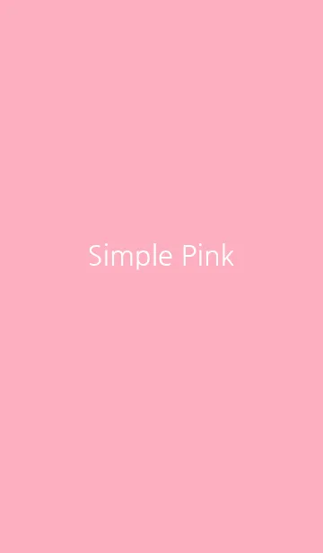 [LINE着せ替え] Simple Pink Iの画像1