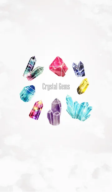 [LINE着せ替え] Crystal Gemsの画像1