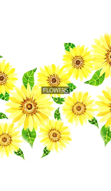 [LINE着せ替え] water color flowers_273の画像1