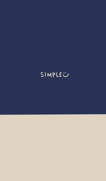 [LINE着せ替え] これぞシンプルネイビーベージュverの画像1