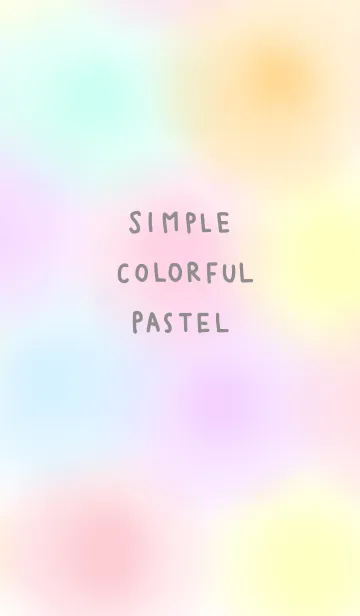 [LINE着せ替え] simple colorful pastel 4の画像1