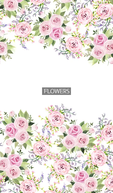 [LINE着せ替え] water color flowers_266の画像1