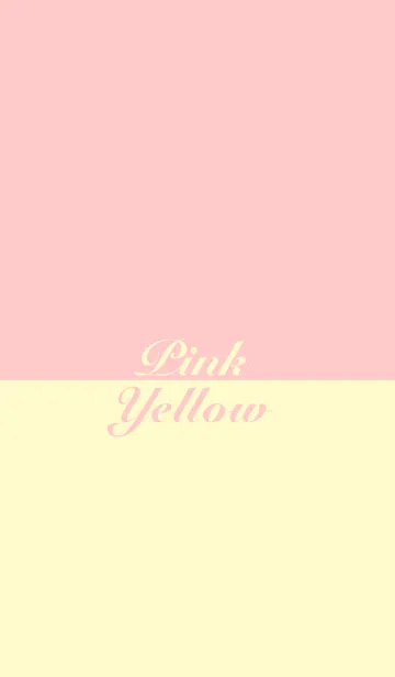 [LINE着せ替え] TWO COLORS / PINK ＆ YELLOWの画像1