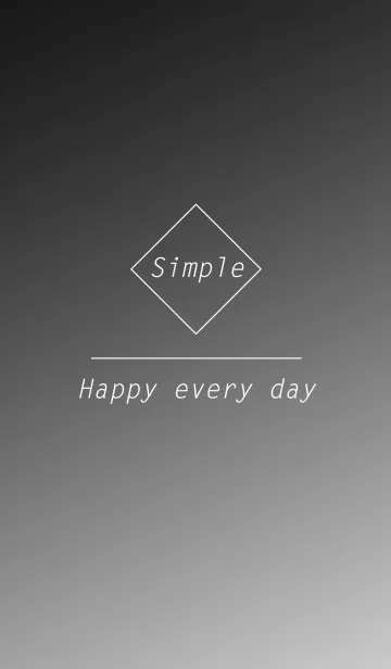 [LINE着せ替え] シンプルなトーン - 黒、白の画像1