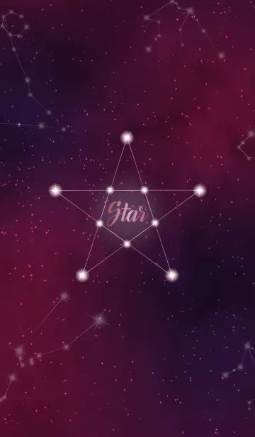 [LINE着せ替え] Pink Pink starの画像1