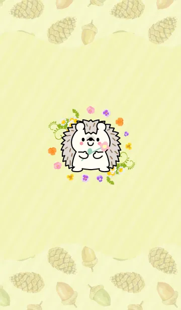 [LINE着せ替え] 誰でも使える大人かわいい日常系ハリネズミの画像1