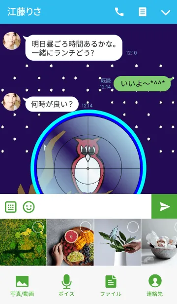 [LINE着せ替え] フクロウをセーブするの画像4