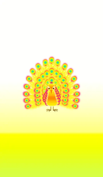 [LINE着せ替え] カラフル孔雀の画像1