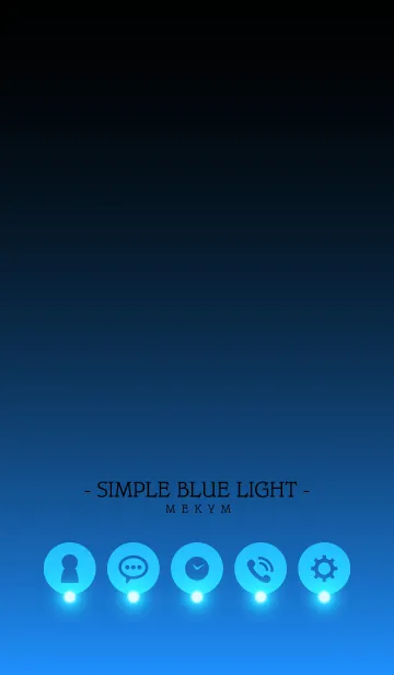 [LINE着せ替え] - SIMPLE BLUE LIGHT -の画像1