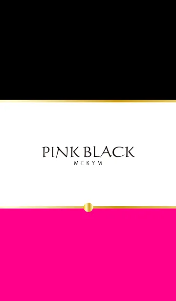 [LINE着せ替え] -PINK＆BLACK-の画像1