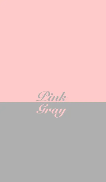[LINE着せ替え] TWO COLORS / PINK ＆ GRAYの画像1