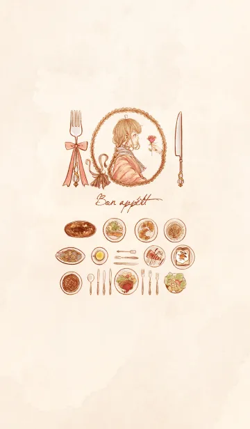 [LINE着せ替え] 君と洋食。の画像1