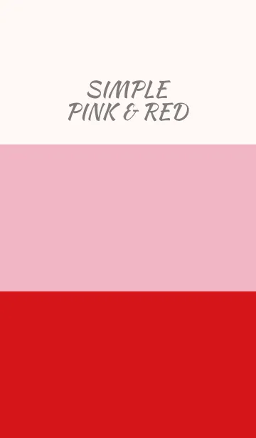 [LINE着せ替え] Simple pink ＆ red.の画像1