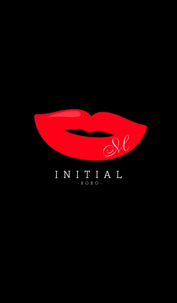 [LINE着せ替え] INITIAL -M- XOXOの画像1