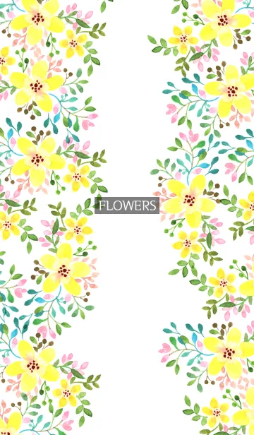 [LINE着せ替え] water color flowers_281の画像1
