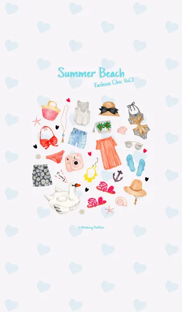 [LINE着せ替え] Summer Beach - Fashion Chic Vol.2の画像1