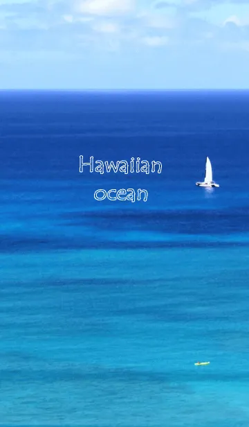 [LINE着せ替え] ハワイオーシャン＆ヨットセイリング写真の画像1