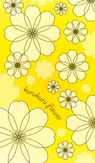 [LINE着せ替え] kurukuru flowerの画像1
