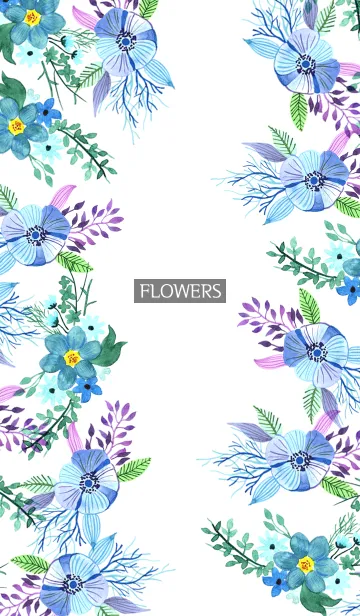 [LINE着せ替え] water color flowers_274の画像1