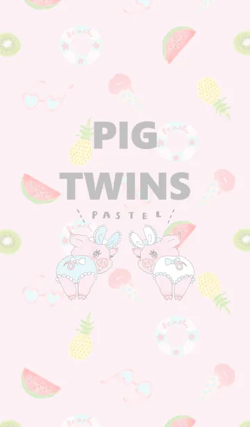 PIG TWINS -Pastel-のLINE着せ替え