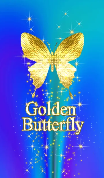 [LINE着せ替え] キラキラ♪黄金の蝶#8の画像1