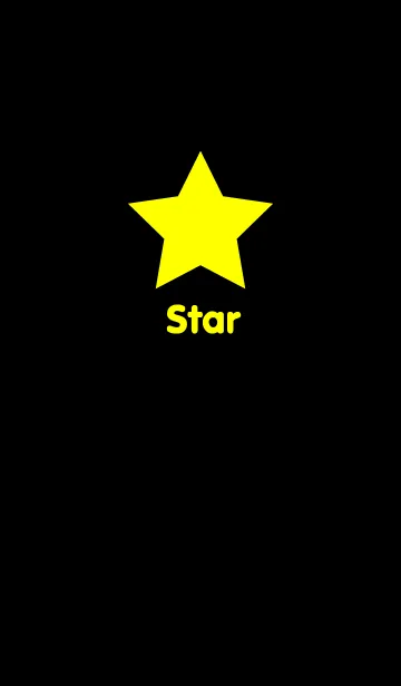 [LINE着せ替え] Simple Star in Black themeの画像1