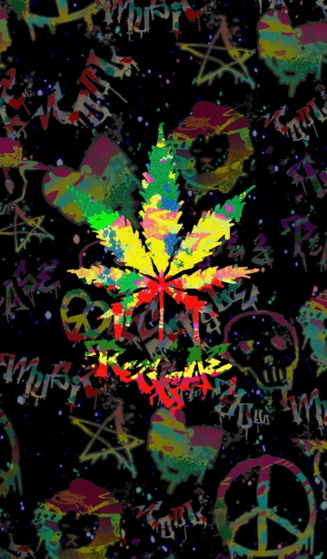 [LINE着せ替え] レゲエ グラフィティ1の画像1