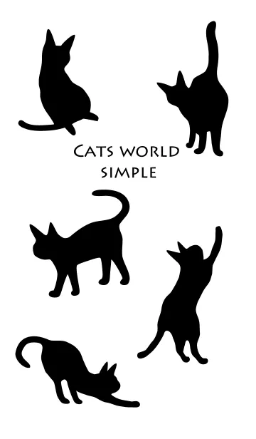Cats World Simpleの着せ替えメイン画像