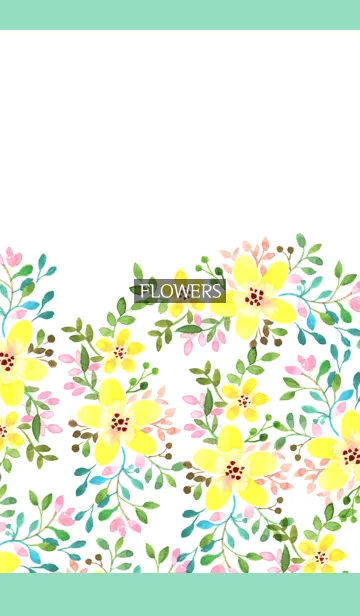 [LINE着せ替え] water color flowers_283の画像1
