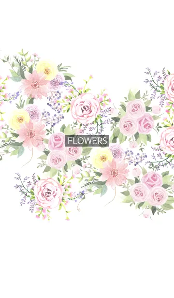 [LINE着せ替え] water color flowers_277の画像1