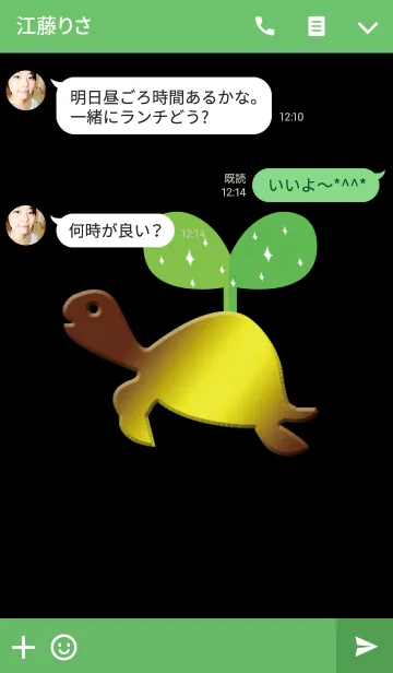 [LINE着せ替え] お金が芽生える亀の画像3