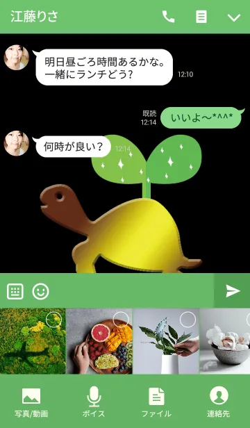[LINE着せ替え] お金が芽生える亀の画像4
