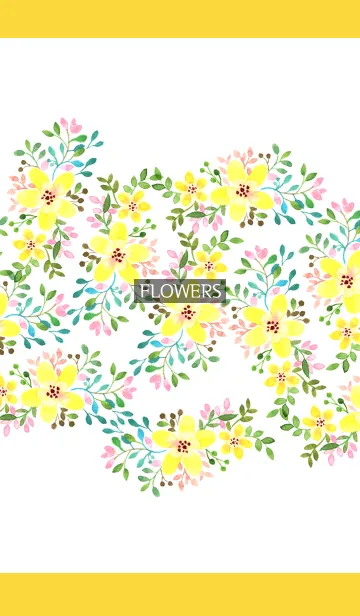 [LINE着せ替え] water color flowers_284の画像1