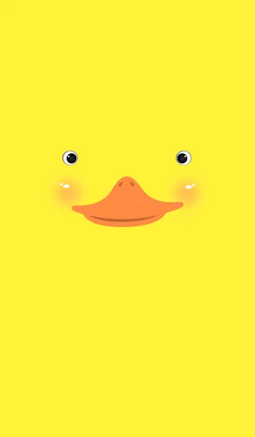 [LINE着せ替え] Simple Yellow Duck Face themeの画像1