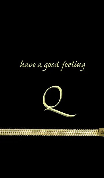 [LINE着せ替え] 大人かわいい ジッパー イニシャル for Qの画像1