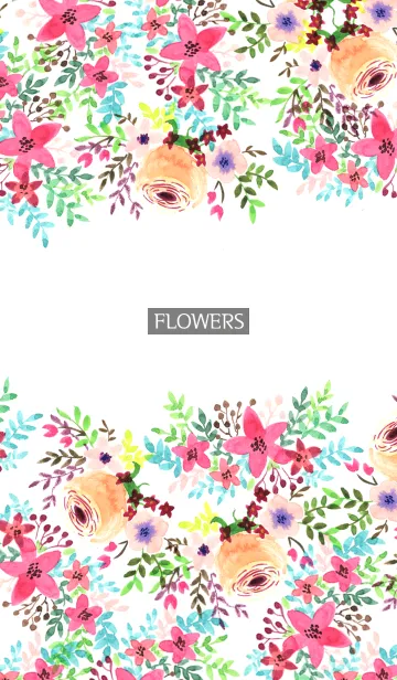 [LINE着せ替え] water color flowers_278の画像1