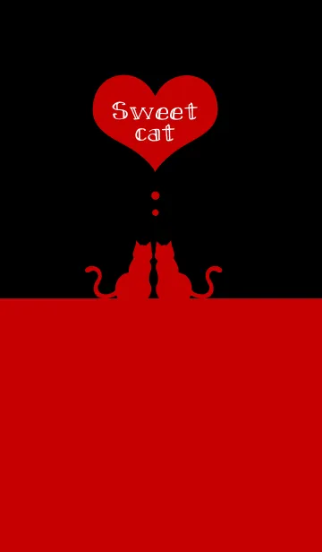 sweet cat 【black＆red】の着せ替えメイン画像