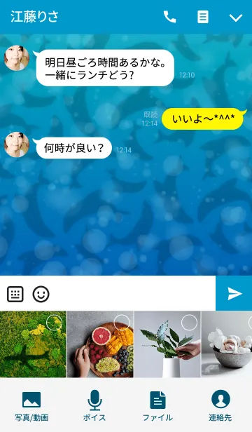 [LINE着せ替え] Performing dolphinsの画像4