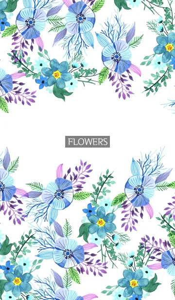 [LINE着せ替え] water color flowers_275の画像1