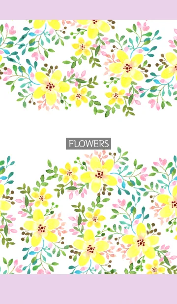 [LINE着せ替え] water color flowers_282の画像1