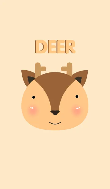 [LINE着せ替え] Cute Deer Theme Vr.2の画像1