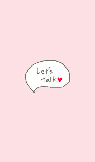 [LINE着せ替え] Let's talk (ふきだし)の画像1