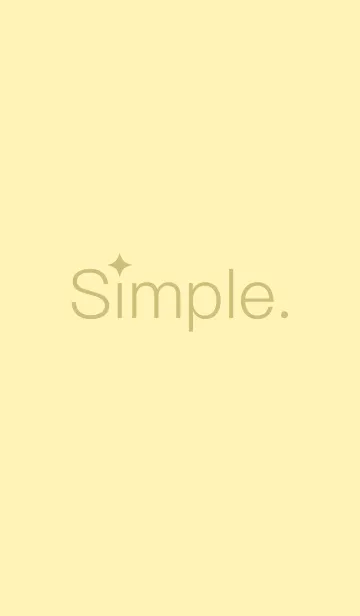 [LINE着せ替え] シンプルなクリームイエローの画像1
