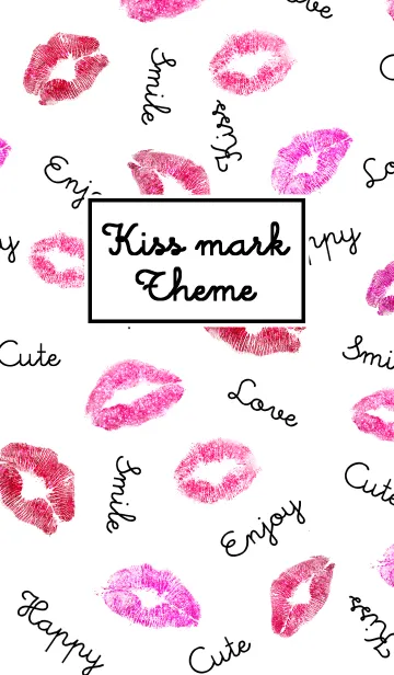 [LINE着せ替え] Kiss mark Themeの画像1
