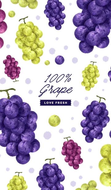 [LINE着せ替え] 100% GRAPEの画像1